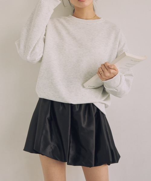 サテンバルーンミニスカート（スカート）｜ACYM（アシーム）の