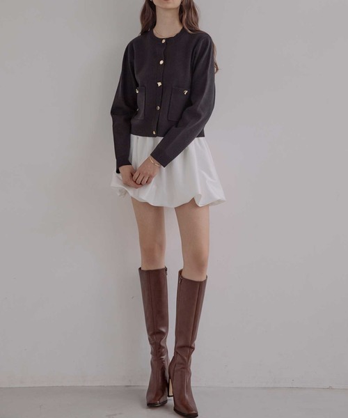 サテンバルーンミニスカート（スカート）｜ACYM（アシーム）の