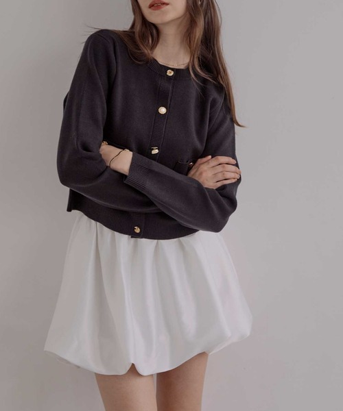 サテンバルーンミニスカート（スカート）｜ACYM（アシーム）の