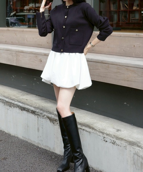 サテンバルーンミニスカート（スカート）｜ACYM（アシーム）の