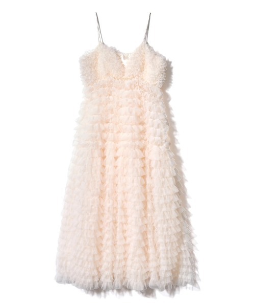 NOTREemor（ノートルエモア）の「tiered tulle dress（ワンピース・レディース・アイボリー/ブラック・FREE）」の14枚目の写真