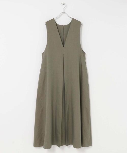 KBF（ケイビーエフ）の「『一部WEB限定カラー』2WAYフレアジャンパースカート（ワンピース・レディース・ブラック/ブラウン系その他/チャコールグレー/ネイビー・36/38）」の18枚目の写真