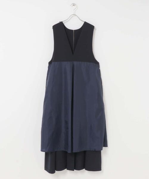 KBF（ケイビーエフ）の「『一部WEB限定カラー』2WAYフレアジャンパースカート（ワンピース・レディース・ブラック/ブラウン系その他/チャコールグレー/ネイビー・36/38）」の6枚目の写真