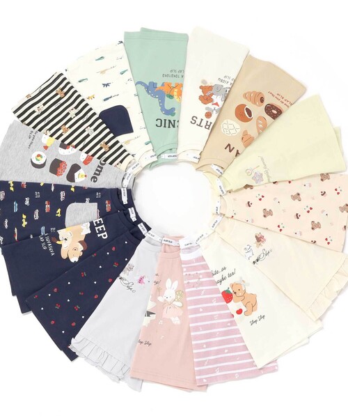 SLAP SLIP（スラップスリップ）の「【スララク/防汚加工/オーガニックコットン】ときめき女の子長袖Tシャツ(80~130cm)（Tシャツ/カットソー・キッズ・ピンク系その他/パープル系その他/ベージュ/ネイビー/ホワイト/ピンク/イエロー/オフホワイト・110cm/120cm/130cm/80ｃｍ/90cm/100cm）」の9枚目の写真