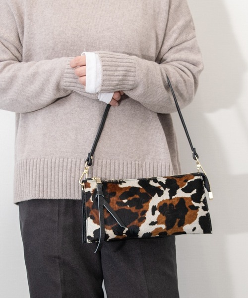 RIPANI（リパーニ）の「【RIPANI】レザーハンドルヘアカーフハンドバッグ(Q56459)（ハンドバッグ・レディース・マルチ/ブラック系その他・ALL）」の11枚目の写真