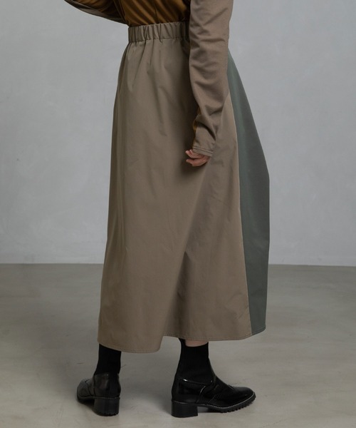 MARECHAL TERRE(マルシャルテル)の「ジャケットジョイントスカート(スカート・レディース・ブラック/チャコールグレー/カーキ/ネイビー・MEDIUM)」の13枚目の写真