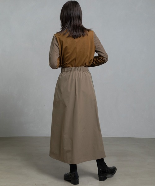 MARECHAL TERRE(マルシャルテル)の「ジャケットジョイントスカート(スカート・レディース・ブラック/チャコールグレー/カーキ/ネイビー・MEDIUM)」の15枚目の写真