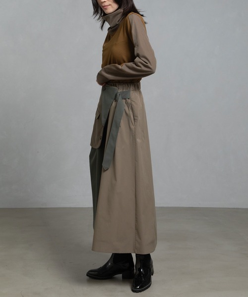 MARECHAL TERRE(マルシャルテル)の「ジャケットジョイントスカート(スカート・レディース・ブラック/チャコールグレー/カーキ/ネイビー・MEDIUM)」の18枚目の写真