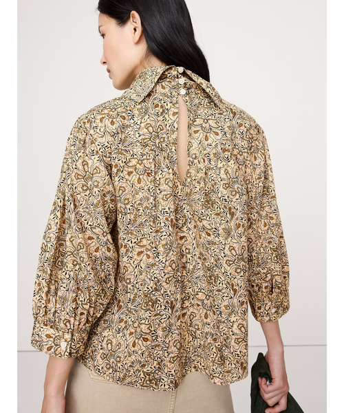 Banana Republic（バナナリパブリック）の「リバース ウエスタンシャツ（シャツ/ブラウス・レディース・レッド/ベージュ・XS/S/L/M）」の6枚目の写真