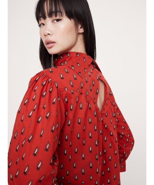 Banana Republic（バナナリパブリック）の「リバース ウエスタンシャツ（シャツ/ブラウス・レディース・レッド/ベージュ・XS/S/L/M）」の9枚目の写真