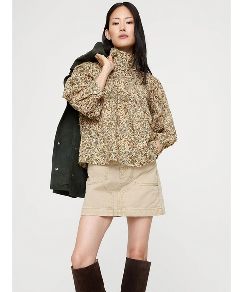 Banana Republic（バナナリパブリック）の「リバース ウエスタンシャツ（シャツ/ブラウス・レディース・レッド/ベージュ・XS/S/L/M）」の5枚目の写真