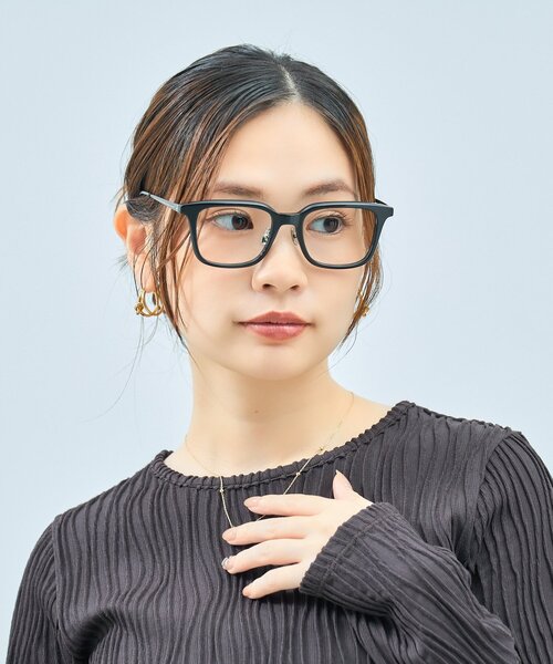 UNITED ARROWS（ユナイテッドアローズ）の「Zoff｜UNITED ARROWS｜ウェリントン型 メガネ [Stylish] 伊達メガネ 度付き[レンズ交換券付き]ユニセックス  ユナイテッドアローズ（メガネ・メンズ・ブラック/グレー/ブラウン系その他5・FREE）」の6枚目の写真