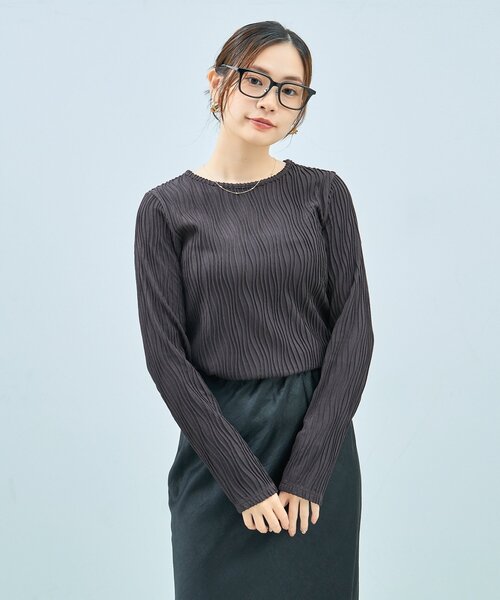 UNITED ARROWS（ユナイテッドアローズ）の「Zoff｜UNITED ARROWS｜ウェリントン型 メガネ [Stylish] 伊達メガネ 度付き[レンズ交換券付き]ユニセックス  ユナイテッドアローズ（メガネ・メンズ・ブラック/グレー/ブラウン系その他5・FREE）」の8枚目の写真