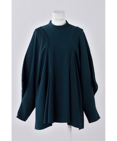 enfold PEツイル プリーツP.O/プルオーバー　ネイビー PEツイル BOXプリーツプルオーバー（Tシャツ/カットソー）｜ENFOLD