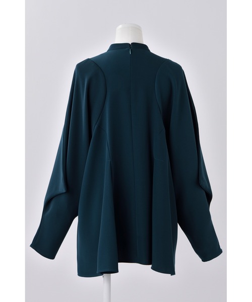 ENFOLD(エンフォルド)の「PEツイル ドレーププルオーバー(Tシャツ/カットソー・レディース・ホワイト/ブラック/ターコイズブルー・40/38)」の12枚目の写真