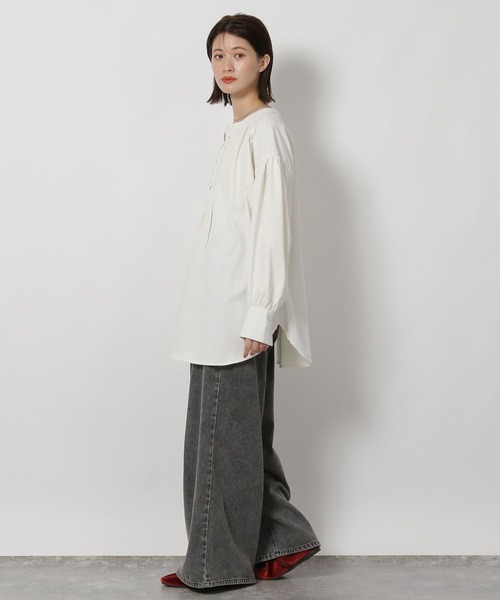 LAKOLE(ラコレ)の「レースアップブラウス / 588565(シャツ/ブラウス・レディース・オフホワイト/ネイビー/ブラウン/ベージュ系その他・FREE)」の6枚目の写真