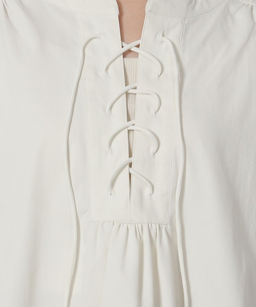 LAKOLE(ラコレ)の「レースアップブラウス / 588565(シャツ/ブラウス・レディース・オフホワイト/ネイビー/ブラウン/ベージュ系その他・FREE)」の21枚目の写真