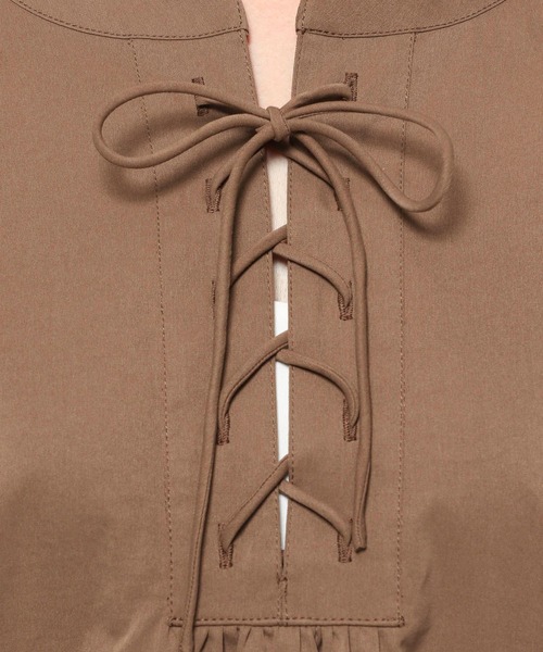 LAKOLE(ラコレ)の「レースアップブラウス / 588565(シャツ/ブラウス・レディース・オフホワイト/ネイビー/ブラウン/ベージュ系その他・FREE)」の22枚目の写真