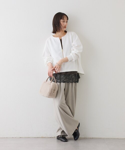 【試着のみ】RIVE DROITE リブドロワ ハーフZIP スウェット 予約【新色追加/抜け感◎】ハーフZIPスウェット | RIVE DROITE