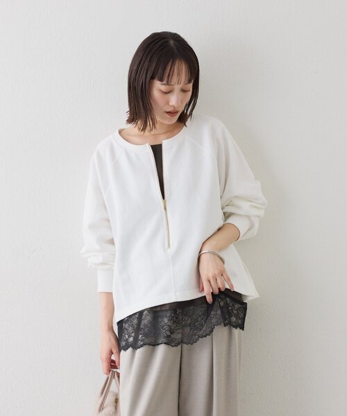 試着のみ】RIVE DROITE リブドロワ ハーフZIP スウェット 予約【新色