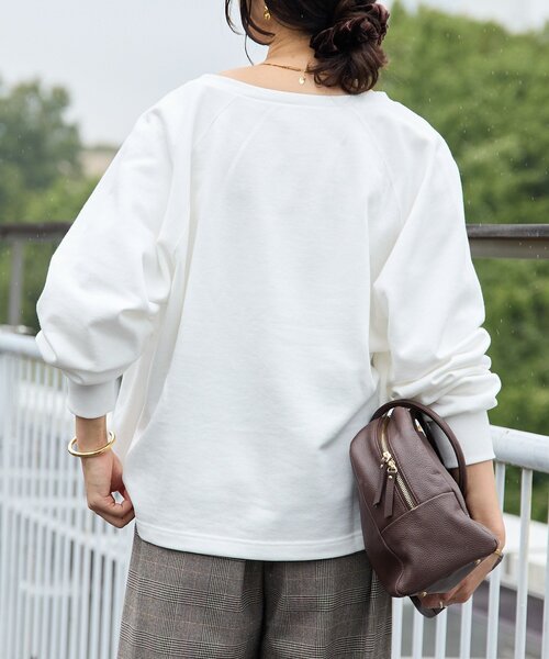 RIVE DROITE（リヴドロワ）の「【新色追加/抜け感◎】ハーフZIPスウェット（スウェット・レディース・ライトベージュ/グレー/ブラック/ホワイト/モカ・FREE）」の12枚目の写真