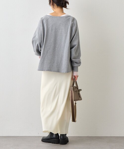 予約【新色追加/抜け感◎】ハーフZIPスウェット（スウェット）｜RIVE