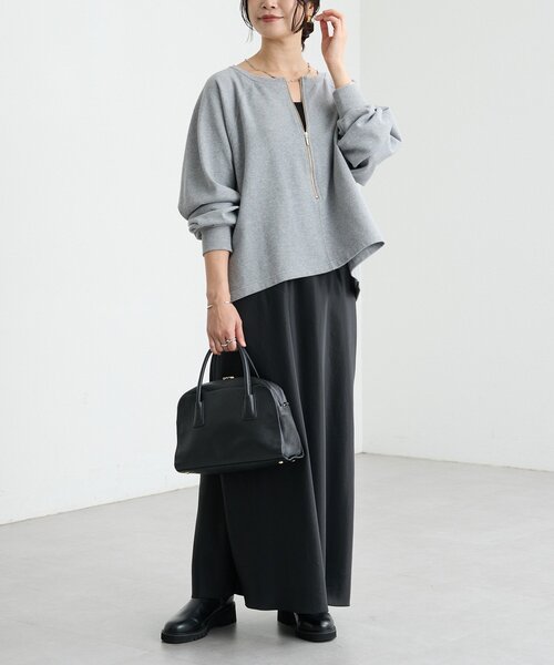 【試着のみ】RIVE DROITE リブドロワ ハーフZIP スウェット 予約【新色追加/抜け感◎】ハーフZIPスウェット（スウェット）｜RIVE