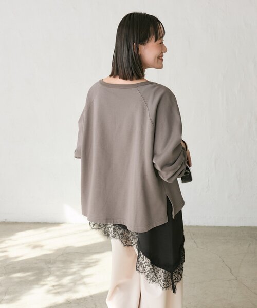 予約【新色追加/抜け感◎】ハーフZIPスウェット（スウェット）｜RIVE