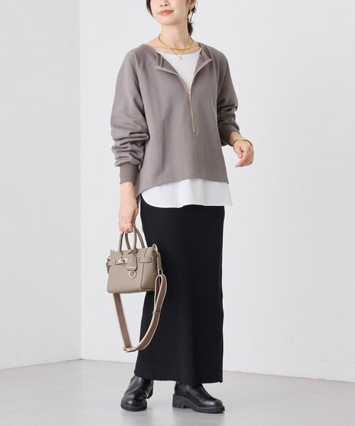 予約【新色追加/抜け感◎】ハーフZIPスウェット（スウェット）｜RIVE