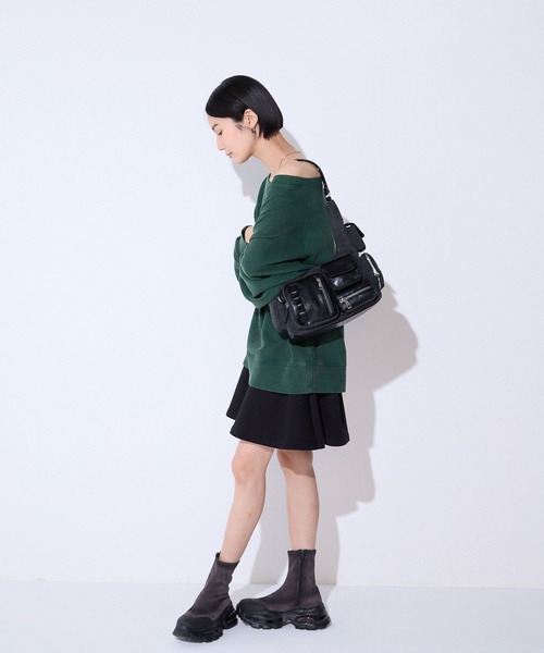 JEANASIS（ジーナシス）の「サーキュラーミニスカート/592719（スカート・レディース・グレー/ブラック・FREE）」の18枚目の写真