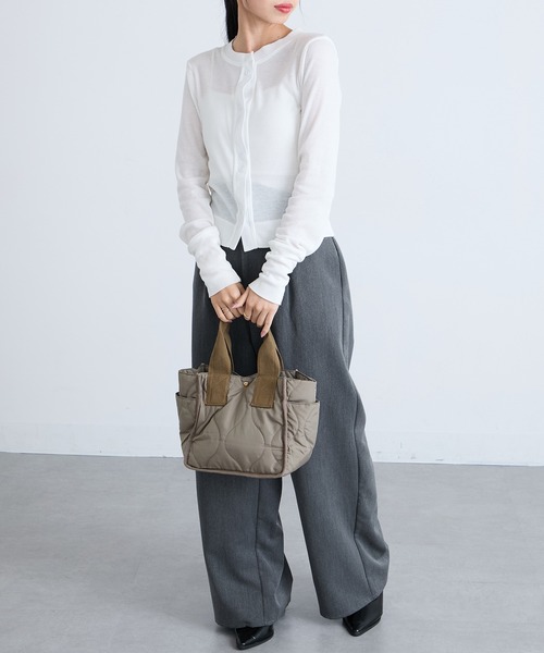 A by MAGASIN DE MODE(エーバイマガジンデモード)の「【A By MAGASIN DE MODE】キルトプチトート SNBD(トートバッグ・レディース・アイボリー/ブラック/チャコールグレー/ベージュ・FREE)」の22枚目の写真