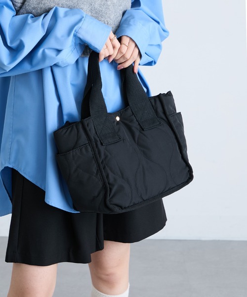 A by MAGASIN DE MODE(エーバイマガジンデモード)の「【A By MAGASIN DE MODE】キルトプチトート SNBD(トートバッグ・レディース・アイボリー/ブラック/チャコールグレー/ベージュ・FREE)」の11枚目の写真