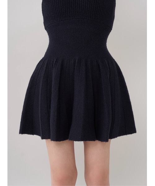 ホルターフレアニットミニワンピース（ワンピース）｜Darich