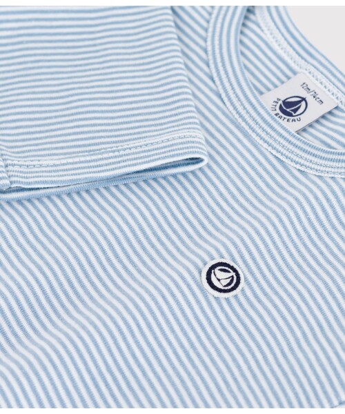 PETIT BATEAU（プチバトー）の「長袖Ｔシャツ（Tシャツ/カットソー・キッズ・パープル/ホワイト×ブルー・12MONTH/18MONTH/24MONTH/36MONTH）」の11枚目の写真