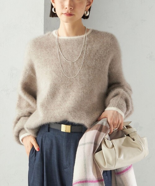 杢 フォックス カシミヤ クルーネック ニット プルオーバー（ニット