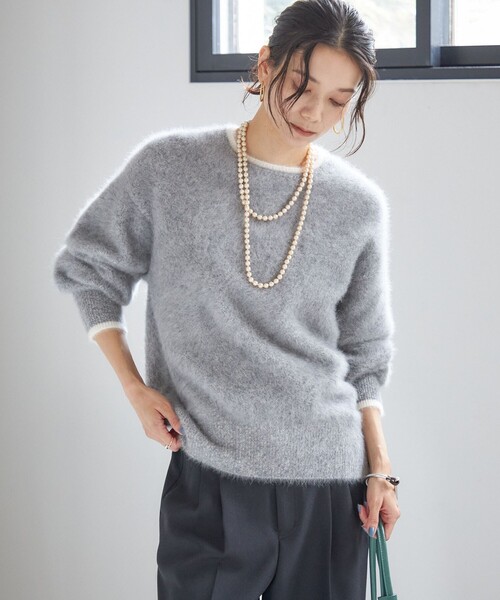 杢 フォックス カシミヤ クルーネック ニット プルオーバー（ニット