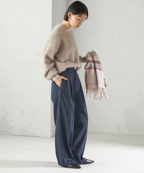 SHIPS(シップス)の「杢 フォックス カシミヤ クルーネック ニット SHIPS(シップス)の「杢 フォックス カシミヤ クルーネック ニット