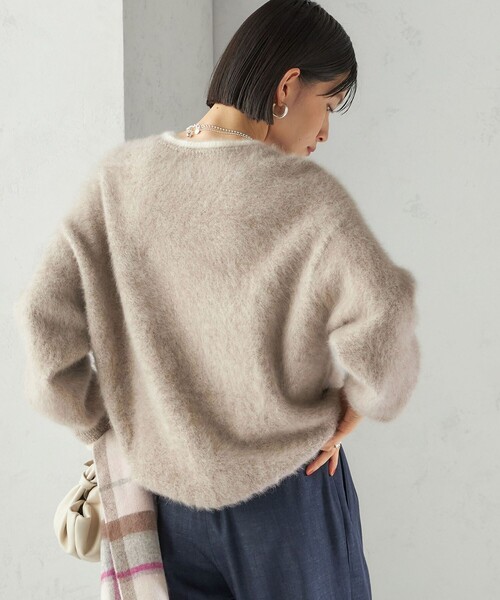 SHIPS(シップス)の「杢 フォックス カシミヤ クルーネック ニット SHIPS(シップス)の「杢 フォックス カシミヤ クルーネック ニット