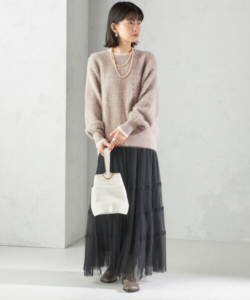 【新品】SHIPS（シップス）杢 フォックス カシミヤ クルーネック ニット 杢 フォックス カシミヤ クルーネック ニット プルオーバー（ニット