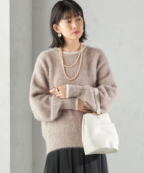 【新品】SHIPS（シップス）杢 フォックス カシミヤ クルーネック ニット 杢 フォックス カシミヤ クルーネック ニット プルオーバー（ニット