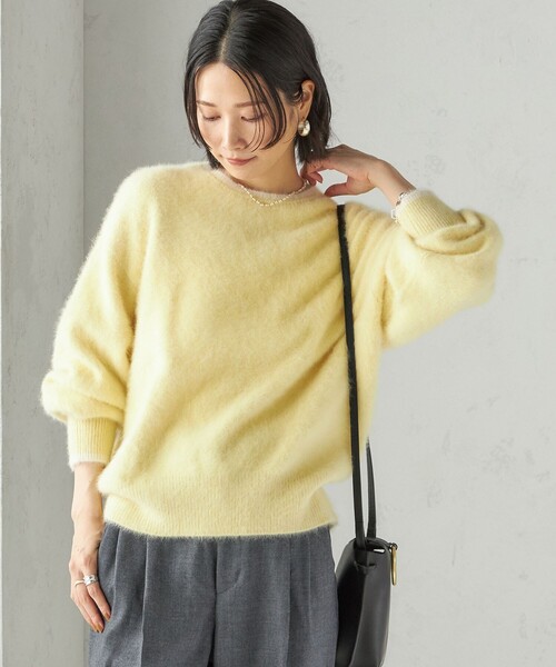 杢 フォックス カシミヤ クルーネック ニット プルオーバー（ニット