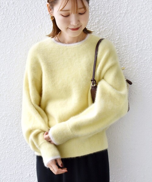 杢 フォックス カシミヤ クルーネック ニット プルオーバー（ニット