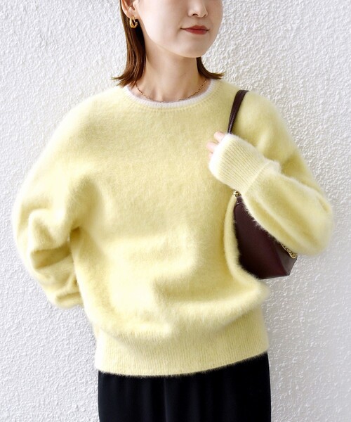 杢 フォックス カシミヤ クルーネック ニット プルオーバー（ニット