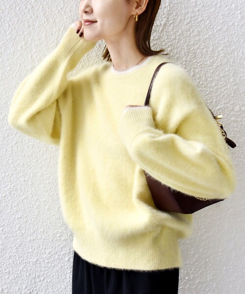 杢 フォックス カシミヤ クルーネック ニット プルオーバー（ニット