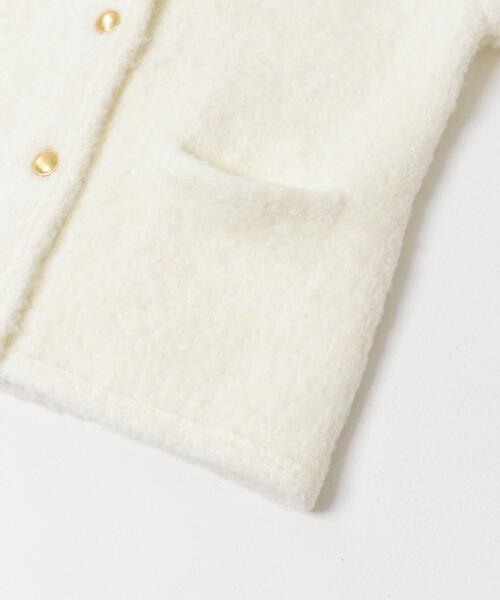 URBAN RESEARCH ROSSO WOMEN（アーバンリサーチ　ロッソ）の「『WEB/一部店舗限定』ウール混ブークレニットジャケット（その他アウター・レディース・ブルー/オフホワイト/グレー・FREE）」の11枚目の写真