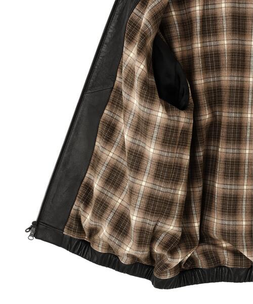 AVIREX(アヴィレックス)の「GOAT VEGE SWING TOP / ゴート ベジ スイングトップ / AVIREX / アヴィレックス(ブルゾン・メンズ・ブラウン/ブラック・XX-LARGE/X-LARGE/LARGE/MEDIUM)」の6枚目の写真