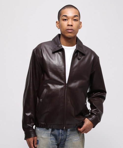 AVIREX（アヴィレックス）の「GOAT VEGE SWING TOP / ゴート ベジ スイングトップ / AVIREX / アヴィレックス（ブルゾン・メンズ・ブラウン/ブラック・XX-LARGE/X-LARGE/LARGE/MEDIUM）」の4枚目の写真