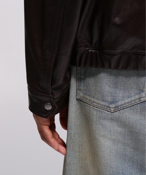 AVIREX（アヴィレックス）の「GOAT VEGE SWING TOP / ゴート ベジ スイングトップ / AVIREX / アヴィレックス（ブルゾン・メンズ・ブラウン/ブラック・XX-LARGE/X-LARGE/LARGE/MEDIUM）」の13枚目の写真