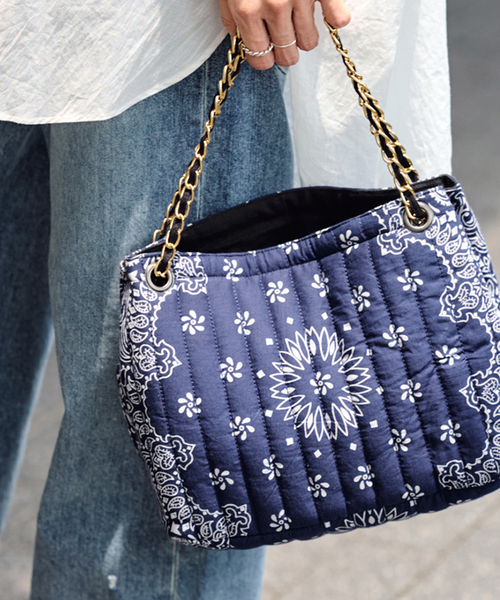 FRAMeWORK MALUS/マリュス バンダナキルティングショルダーBAG ≪追加≫MALUS/マリュス バンダナキルティングショルダーバッグ