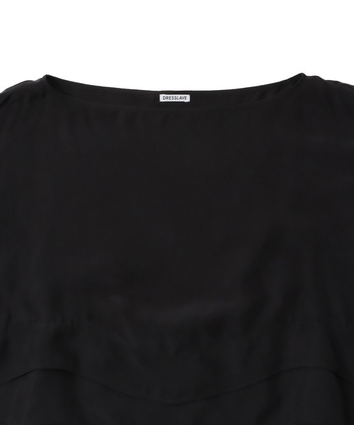 DRESSLAVE(ドレスレイブ)の「silk sand wash wave top(シルクサンドウォッシュウェーブトップ)(シャツ/ブラウス・レディース・ブラック/ベージュ・38)」の18枚目の写真